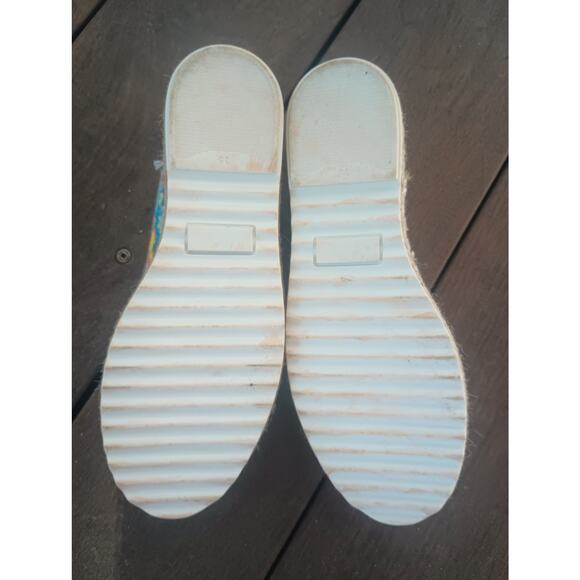 GOBY FLORAL FLOWERS CANVAS ESADRILLES SLIP ON LOAFER SHOES SIZE 5 - 5.5 - Picture 7 of 7